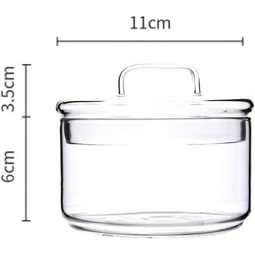  Tamume Glass Dessert Bowl Set Candy Container Tea Coffee Sugar Jars for Wedding and Party Glass Food Container