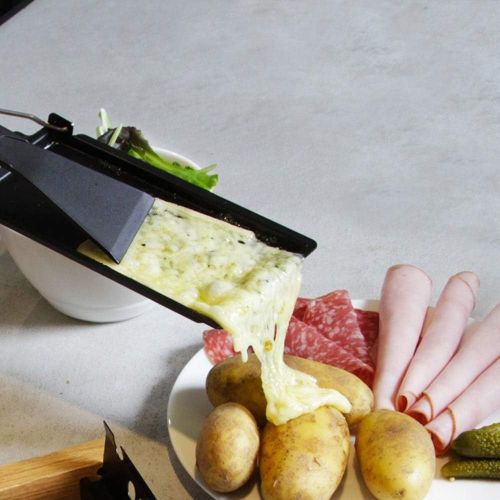 [아마존베스트]TAMUME Cheese Melting Machine Portable Candle Light Raclette Metal Non-Stick Cheese Pan