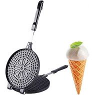 TAMUME Manual Ice Cream Cone Machine, Pizelle Maker, Household Egg Bun Machine, Non Stick Baking Mould with Handle, Suitable for Use on the Stove