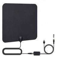 [아마존 핫딜]  [아마존핫딜]TANGCISON TV Antenna, 2019 Newest HDTV Indoor Digital Amplified Antennas，50-80 Miles Long Range with Amplifier Signal Booster for 1080P 4K Free TV Channels, Amplified 13ft Coax Cable