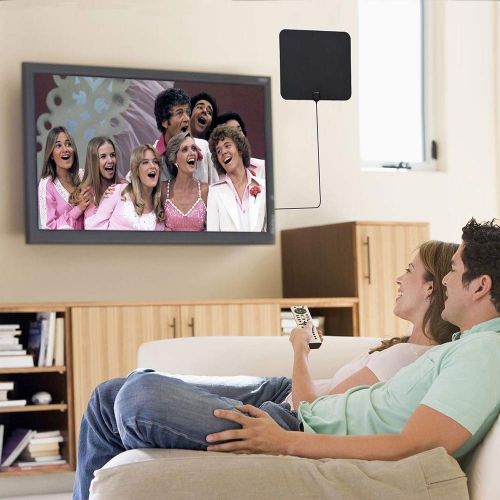  [아마존 핫딜]  [아마존핫딜]TANGCISON TV Antenna, 2019 Newest HDTV Indoor Digital Amplified Antennas，50-80 Miles Long Range with Amplifier Signal Booster for 1080P 4K Free TV Channels, Amplified 13ft Coax Cable