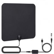 [아마존 핫딜] TANGCISON TV Antenna, 2020 Newest HDTV Indoor Digital Amplified Antennas50-80 Miles Long Range with Amplifier Signal Booster for 1080P 4K Free TV Channels, Amplified 13ft Coax Cable