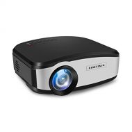 TANGCISON Video Projector,LCD Projector 1500Luminous 160HD 1080P Projector Multimedia Home Theater Movies Projector for Cinema TV Laptop Game with HDMI USB VGA AV Input (Black)