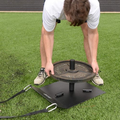  TAP Conditioning Flat Bottom Sled Black, 26 X 20 X 5