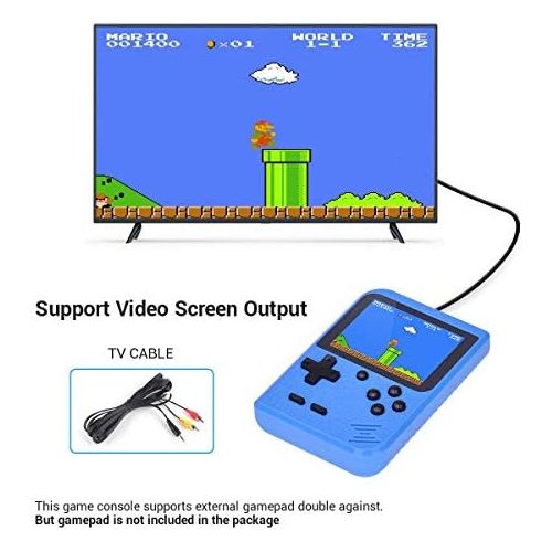  [아마존베스트]TAPDRA Handheld Game Console, Retro Game Console with 400 Classic Games 3.0 inch Screen Portable Game Console, Good Gifts for Kids, Xmas Gift