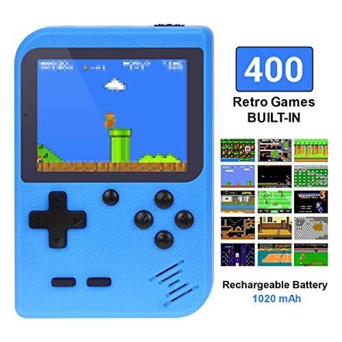  [아마존베스트]TAPDRA Handheld Game Console, Retro Game Console with 400 Classic Games 3.0 inch Screen Portable Game Console, Good Gifts for Kids, Xmas Gift