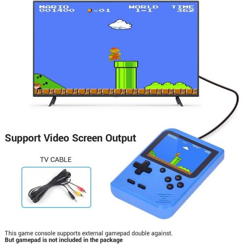  [아마존베스트]TAPDRA Handheld Game Console, Retro Game Console with 400 Classic Games 3.0 inch Screen Portable Game Console, Good Gifts for Kids, Xmas Gift