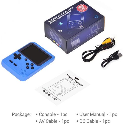  [아마존베스트]TAPDRA Handheld Game Console, Retro Game Console with 400 Classic Games 3.0 inch Screen Portable Game Console, Good Gifts for Kids, Xmas Gift