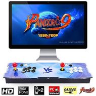 [아마존베스트]Pandora's Pandoras Box 9 Multiplayer Joystick and Buttons Arcade Console, TAPDRA Arcade Games Machines for home, 1500 Retro Classic Video Games All in One, Newest System with Advanced CPU, C