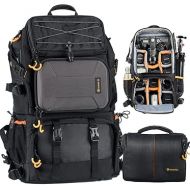 TARION Pro 2 Bags in 1 Camera Backpack Large with 15.6