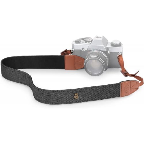  TARION Camera Strap Adjustable DSLR Camera Neck Strap Belt Retro Film Camera Shoulder Strap Vintage Soft Long Rope Universal Cord for Women Men SLR Mirrorless Cameras(Upgraded Vers