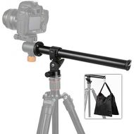 TARION Tripod Extension Arm Horizontal Centre Column Boom 12.6 Extender 360° Rotatable Aluminum Alloy Swivel Lock with Counterweight Sandbag for Overhead Photography and Filming