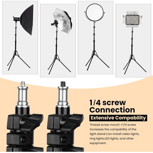  [아마존베스트]TARION Photographic Lighting Stand 78.7/6.6ft Studio Light Tripod Stand Foldable Aluminum Photography Light Stand Boom for Reflector Umbrella Softbox Light Background