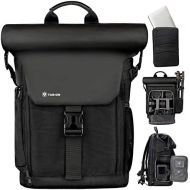 TARION Camera Backpack with Removable 16 Laptop Sleeve Canvas Camera Bag Photography Backpack for DSLR SLR Mirrorless Cameras Video Camcorder Includes Waterproof Raincover Black Ro