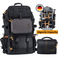 TARION Pro PB-01 Camera Backpack Black Large Capacity with Shoulder Case Bag DSLR Photography Outdoor Traveling Multi-function Camera Bag