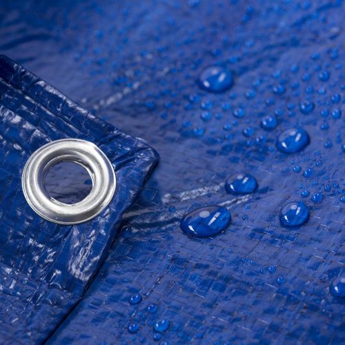  TARPATOP Waterproof Tarp Multi-Purpose 30x40-Blue Poly Tarpaulin with aluminum grommets-Rot, Rust And UV Resistant-Cover and Emergency protector Shelter-For Cars, Boats, Construction Contra