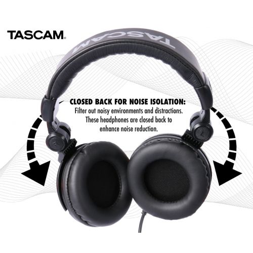  TASCAM Tascam TH-03 Closed Back Headphone (Black)