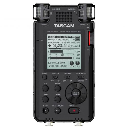  TASCAM Tascam Handheld Portable Linear PCM Digital Audio Recorder DR-100mkIII