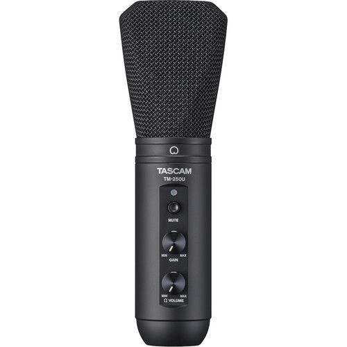  TASCAM TM-250U Supercardioid USB-C Condenser Microphone Kit with Headphones