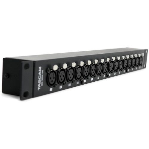  TASCAM BO-16DX/IN Rackmount 16-Channel XLR Female to DB25 Adapter