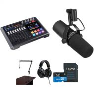 TASCAM Mixcast Podcast Studio Kit with Shure SM7B Microphone