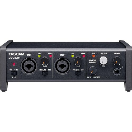  TASCAM US-2x2HR USB-C Audio/MIDI Interface