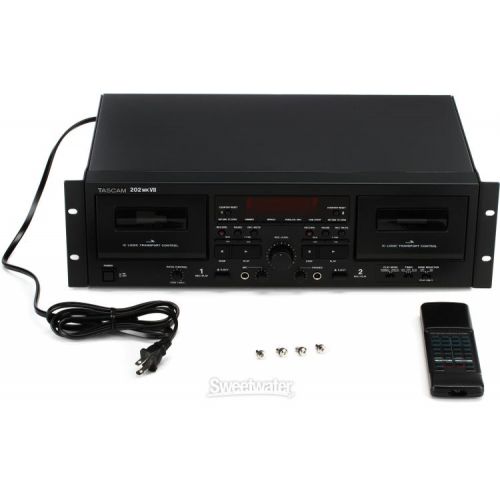  TASCAM 202MKVII Dual Cassette Deck with USB