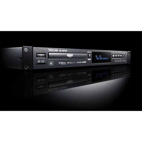  TASCAM BD-MP4K Professional-Grade 4K UHD Blu-ray Player