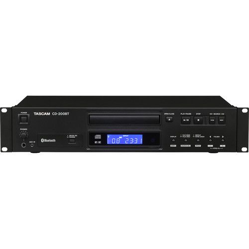  TASCAM CD-200BT Rackmount CD Player With Bluetooth Receiver