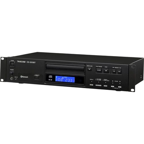  TASCAM CD-200BT Rackmount CD Player With Bluetooth Receiver