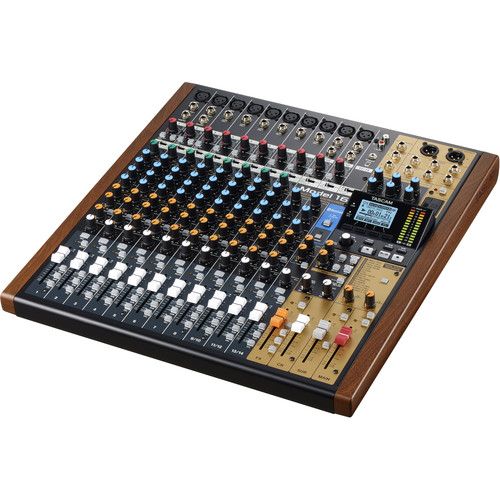  TASCAM Model 16 Hybrid 14-Channel Mixer, Multitrack Recorder, and USB Audio Interface