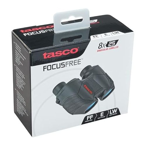  Tasco Focus Free 8x25mm Binocular, Black