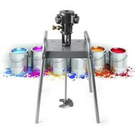 [아마존베스트]TBVECHI Pneumatic Paint Mixer Pneumatic Bracket Mixer Tank Barrel Air Mixer Stirring Tool Ink Coating Mixing Tool for Paint Cement Plaster Grout Mortar (5 Gallon & Lifting Platform)