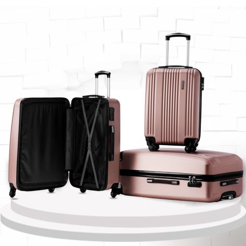  TBWYF Luggage Set 3 Piece Set Suitcase set Spinner Hard shell Lightweight…