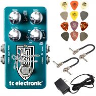 TC Electronic Dreamscape John Petrucci Signature Multi-Effects Pedal Bundle with Power Supply, 2 MXR Patch Cables, and Dunlop Pick Pack