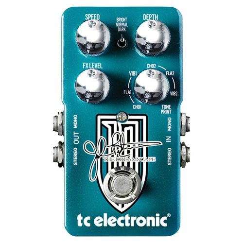  TC Electronic Dreamscape John Petrucci Signature Multi-Effects Pedal Bundle with Power Supply, 2 MXR Patch Cables, and Dunlop Pick Pack