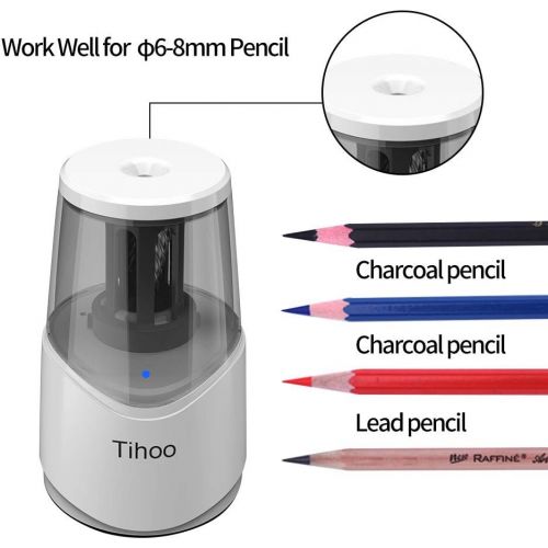  [아마존핫딜][아마존 핫딜] TC Rechargeable Electric Pencil Sharpener for No.2/6-8mm Colored Pencils, Heavy Duty Auto Stop USB Operated for Kids and Adult Use, School Classroom, Teacher, Home, Office, Artist Sup