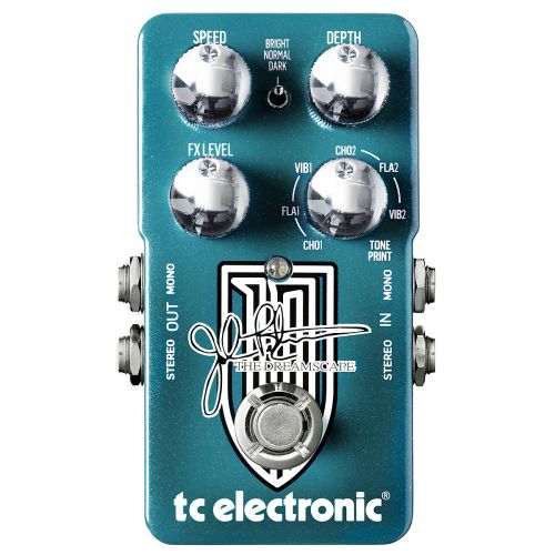  TC Electronic},description:The TC Electronic John Petrucci Dreamscape guitar effects pedal offers chorus, flanger and vibrato in a single pedal. In addition to the brand new Vortex