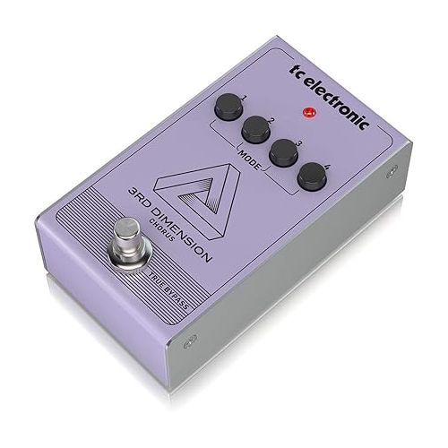  TC Electronic 3RD DIMENSION CHORUS Vintage Analog Chorus Pedal Recreation with 4-Button Effect Selection and BBD Circuitry