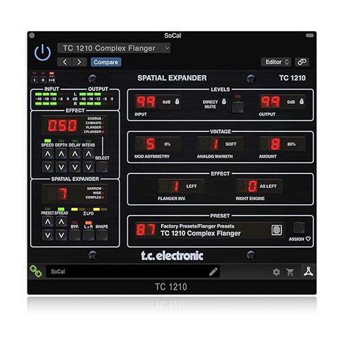  TC Electronic TC1210-DT Unique Spatial Expander Plug-in with Optional Hardware Controller and Signature Presets