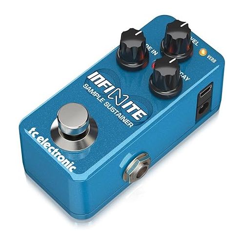  TC Electronic INIFINITE MINI SAMPLE SUSTAINER Sample and Sustain TonePrint Pedal with Simple Controls and a Tiny Footprint