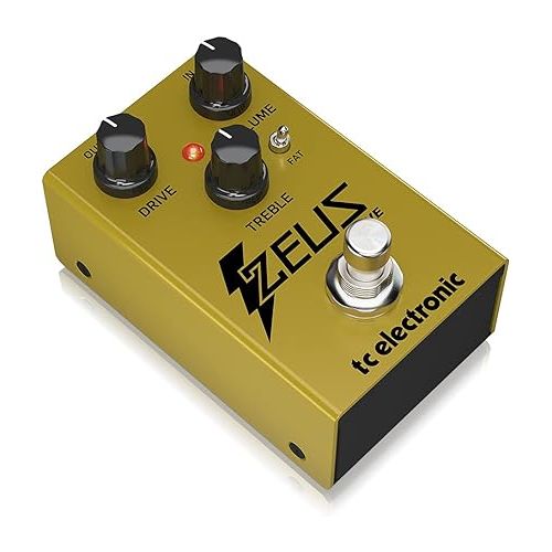  TC Electronic ZEUS DRIVE OVERDRIVE Legendary Dynamic Overdrive Boost Pedal with FAT Mod Switch and Optional Buffered Bypass