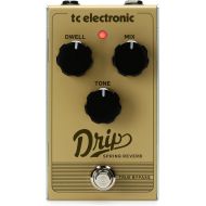 TC Electronic DRIP SPRING REVERB Retro Spring Reverb with Adjustable Dwell, Mix and Tone for Sparkling Reverb Sound
