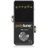 TC Electronic POLYTUNE 3 NOIR Tiny Polyphonic Tuner with Multiple Tuning Modes and Built-In BONAFIDE BUFFER