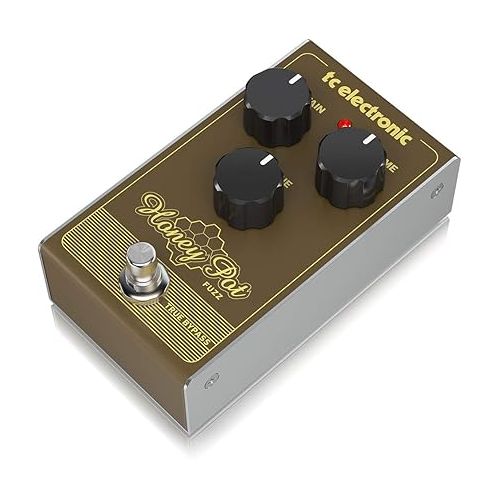  TC Electronic HONEY POT FUZZ Vintage-Flavored Fuzz Pedal with Massive Wall of Tones and Miles of Sustain