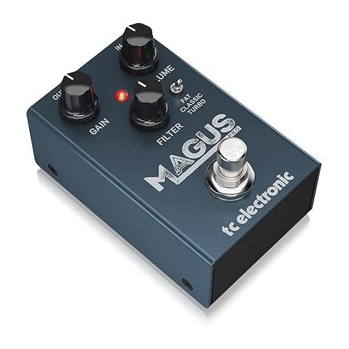  TC Electronic MAGUS PRO Classic High Gain Distortion Pedal with Fat Mids, Treble Filter Control and 3 Clipping Modes