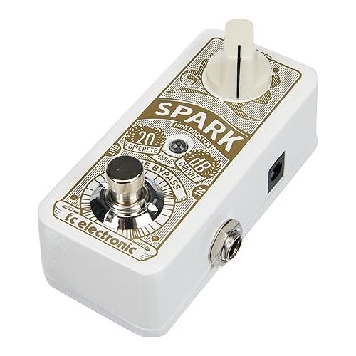  TC Electronic SPARK MINI BOOSTER Ultra-Compact Booster Pedal with PrimeTime Switching and Fully Analog Design