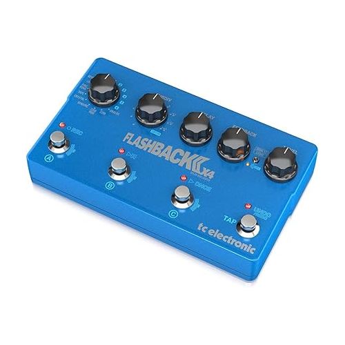  TC Electronic Flashback 2 X4 Flagship Pedal Expanded with 3 MASH Switches, New Crystal, Analog and Tape 6 Delay Presets
