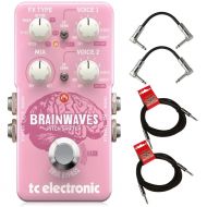TC Electronic Brainwaves Exceptional Pitch Shifter Guitar Effect Pedal with Studio Grade Algorithms, 4 Octave Dual Voices & Groundbreaking MASH Footswitch 4-in-1 Pitch/Harmonizer P