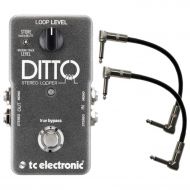 TC Electronic STEREO Ditto Looper Pedal w/ 2 Patch Cables